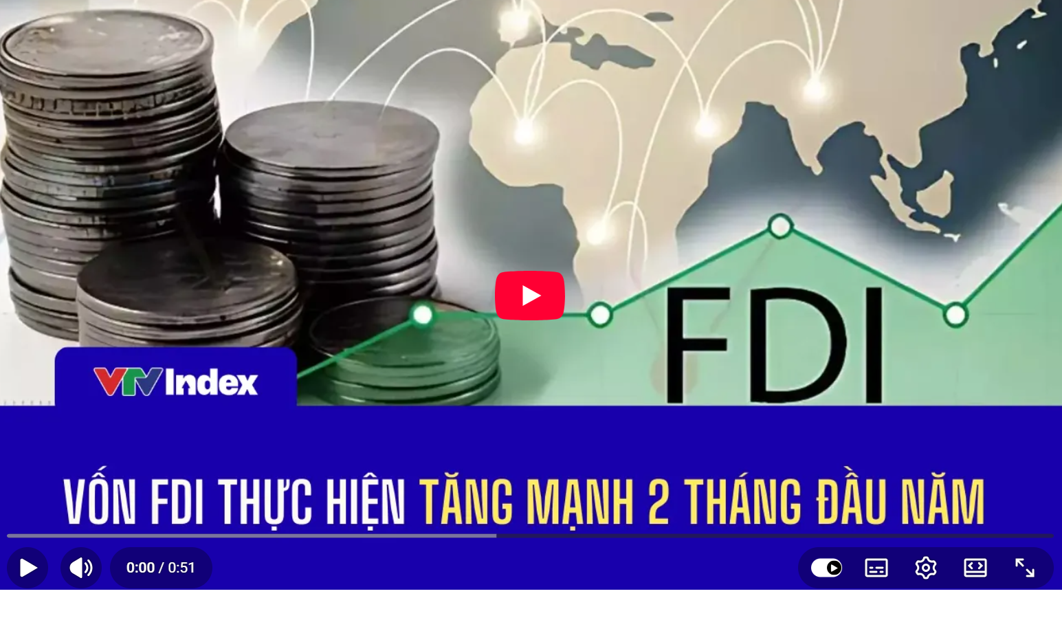 Vốn FDI thực hiện tăng mạnh 2 tháng đầu năm