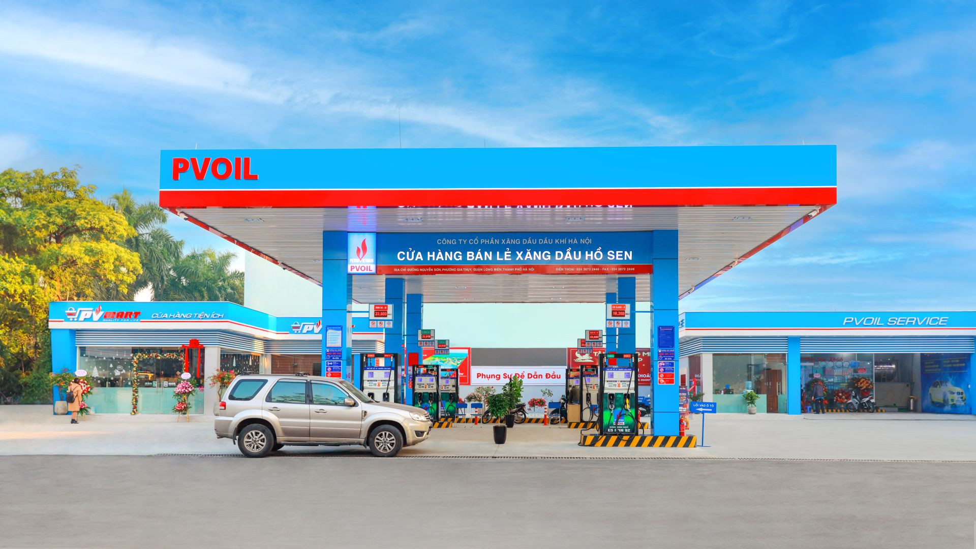 PVOIL bắt tay V-Green phủ 3.000 tủ đổi pin: Cuộc đua “điện hóa” cây xăng nóng lên